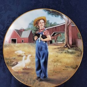 Shirley Temple Rebecca of Sunnybrook Farm Danbury Mint Collectors Plate Vintage